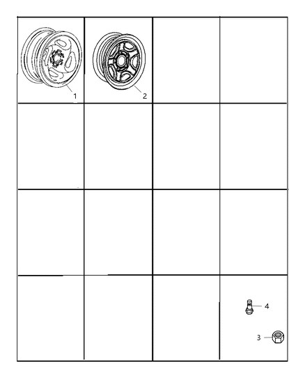 Wheel Aluminum Diagram for 52013763AA