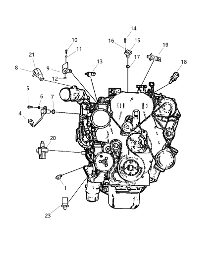 2011 Ram 2500 Sensor Fuel/Water Diagram for 68066820AA
