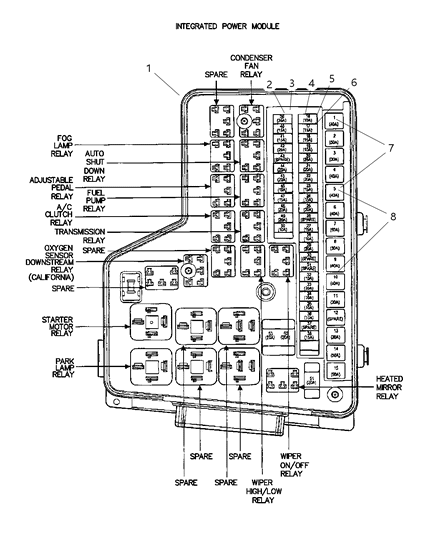 2008 Dodge Ram 4500 Module Totally Integrated Power Diagram for 68028006AB
