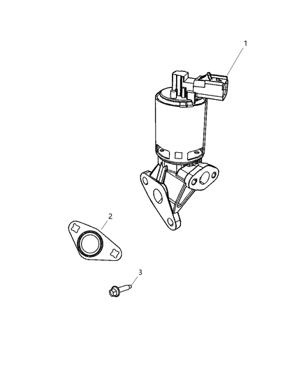 2025 Jeep Grand Cherokee Valve EGR Diagram for 53032509AF