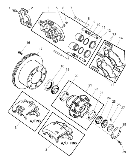 Bolt, Front Wheel Brake Locating Sleeve Diagram for 4423639
