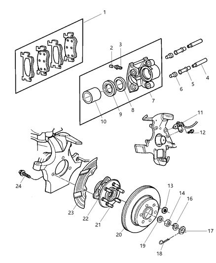 Pad Kit Front Disc Brake Diagram for V1013095AD