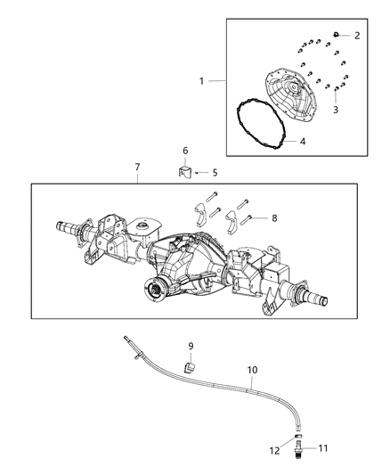 Hose Axle Vent Diagram for 68266687AB