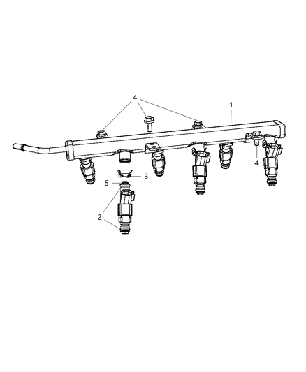 Injector Fuel Diagram for RL861667AA