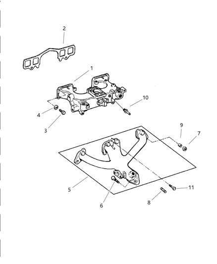 1991 Jeep Grand Wagoneer Nut And Washer Diagram for 6036171AA