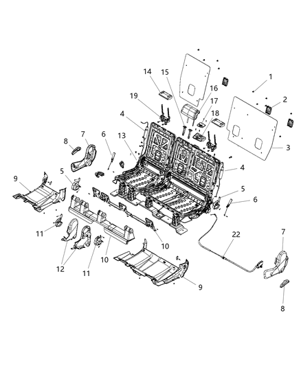 1985 Dodge Power Ram 50 Frame Rear Sub - Assembly Diagram for 4610252AG