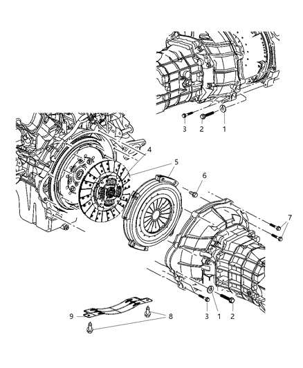 Screw Bracket Mounting Diagram for 154927AA