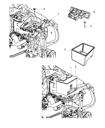 Screw And Washer Hexagon Head M8X1.25X20.00 Diagram for 6105101AA