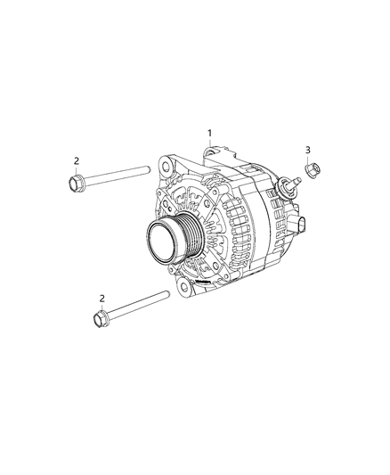 Generator Engine Diagram for 68292144AB