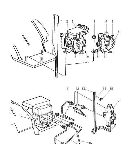 2025 Ram 3500 Control Unit Anti-Lock Brake Diagram for 52010470AH