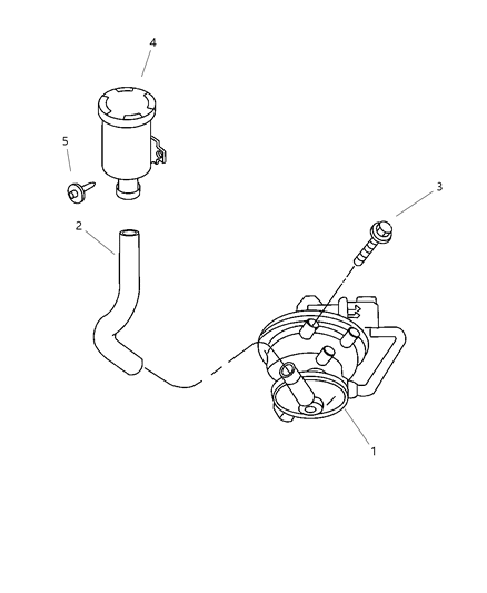 1995 Dodge Caravan Pump Leak Detection Diagram for 4891422AB