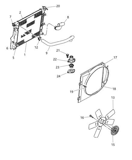 Drive Fan Diagram for 52028799AA