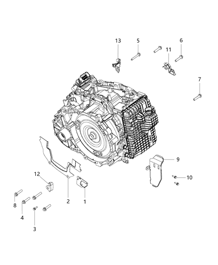 1999 Chrysler Sebring Bolt Hexagon Head [M12X1.25X65] Diagram for 6509846AA