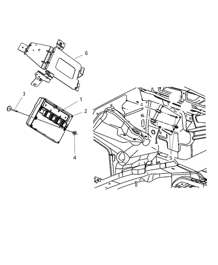 Module Powertrain Control Generic Diagram for 5094354AC