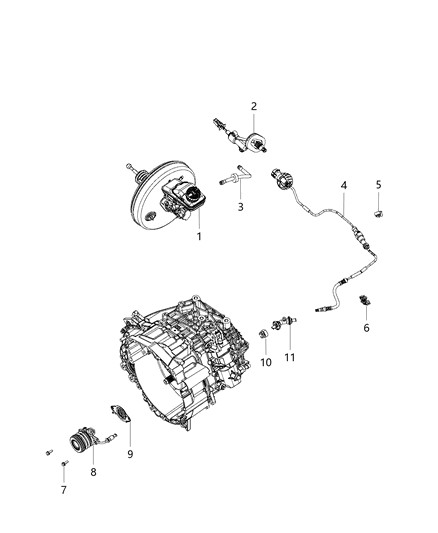 2019 Dodge Charger Bearing Clutch Release Diagram for 68319868AA