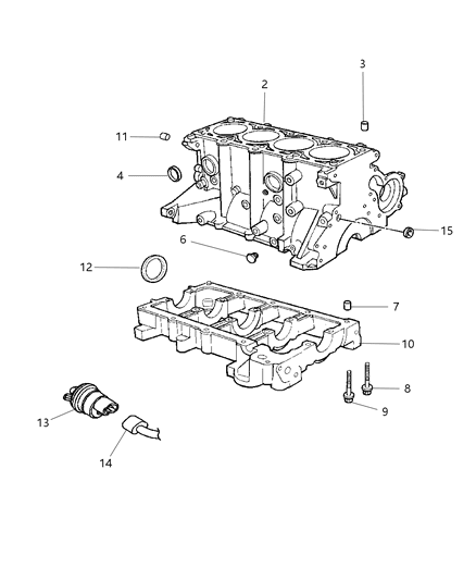 Heater Engine Block Diagram for 5033157AB