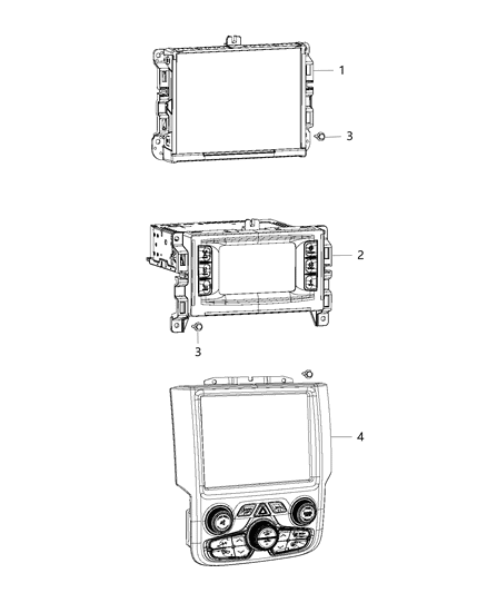 Radio Multi Media Diagram for 68224532AI