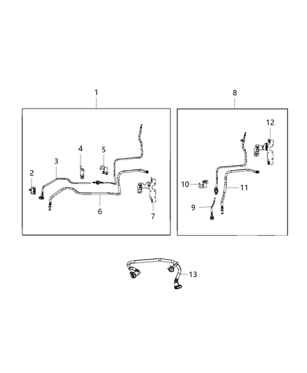 1994 Dodge Shadow Tube Fuel Supply Diagram for 52030489AD