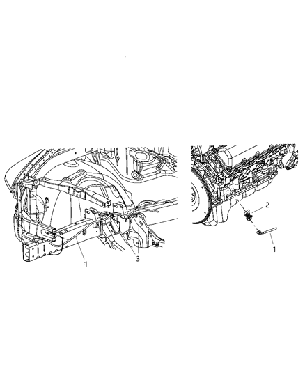 1997 Chrysler Concorde Cord Engine Block Heater Diagram for 56051181AA