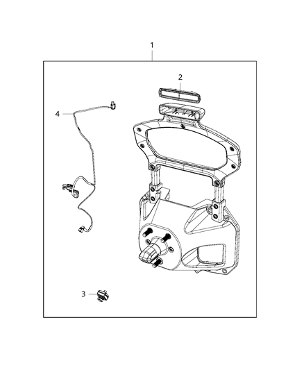 Bracket Assembly Spare Tire Diagram for 68281895AF