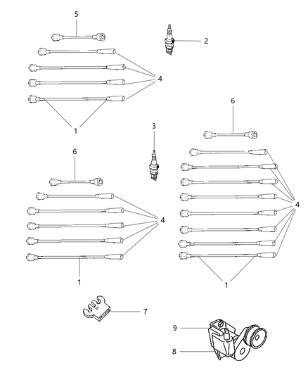Cable Package Ignition Diagram for 4728038AC