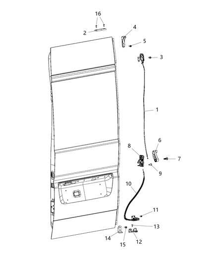 2000 Jeep Cherokee Handle Inside Release Diagram for 1ZP90JXWAA