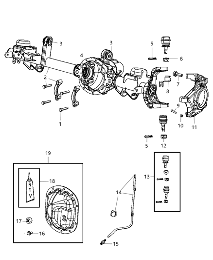 1986 Jeep J10 Hose Axle Vent Diagram for 52132049AC