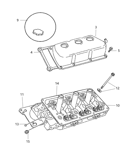 1988 Jeep Comanche O Ring Diagram for 5139238AA