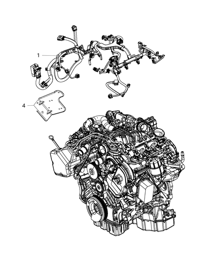 Wiring Injector Diagram for 68196354AD