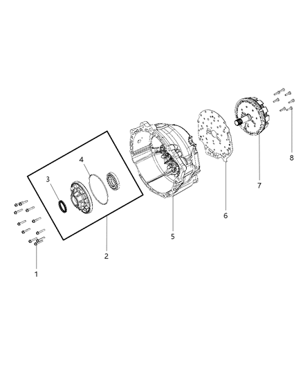 1986 Dodge Ram 50 Seal Diagram for 68024613AA