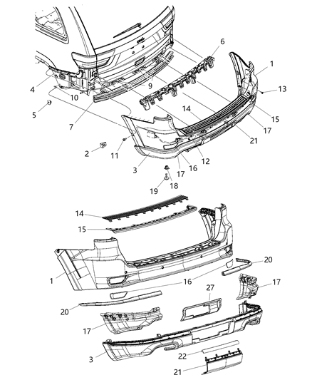 Surround Step Pad Diagram for 68111635AA