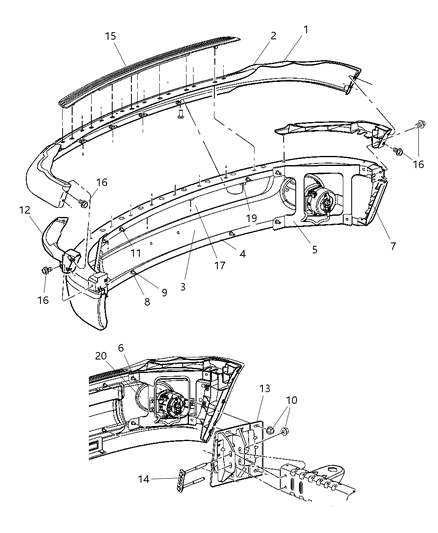 Fascia Front Primed Diagram for 5073002AB
