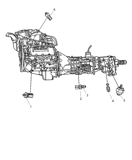 1984 Dodge D250 Switch Oil Pressure Diagram for 5149059AA