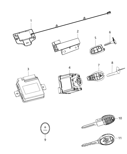 2012 Jeep Liberty Switch Ignition Diagram for 56046942AD
