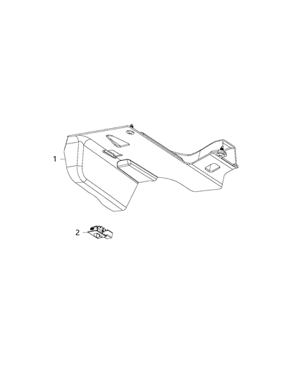 2019 Chrysler 300 Lamp LED Diagram for 68282755AC