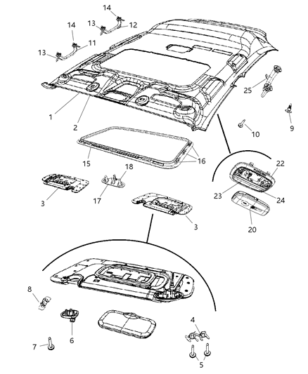 Battery Flashlight Also Included With Flashlight Diagram for 5183454AA