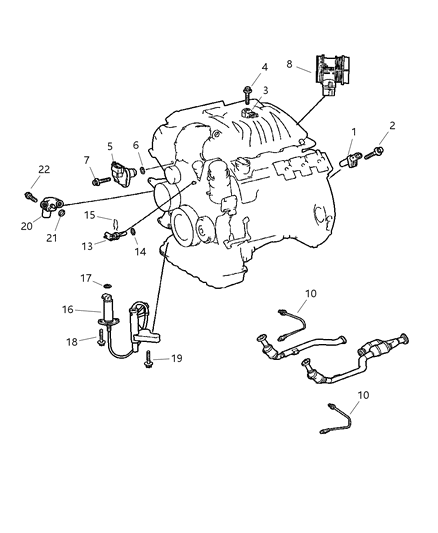 Sensor Oil Level Diagram for 5101121AA