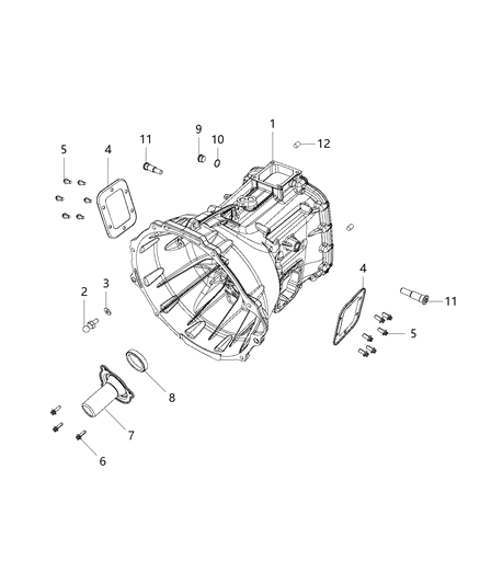 Bolt Shift Fork Diagram for 5179111AC