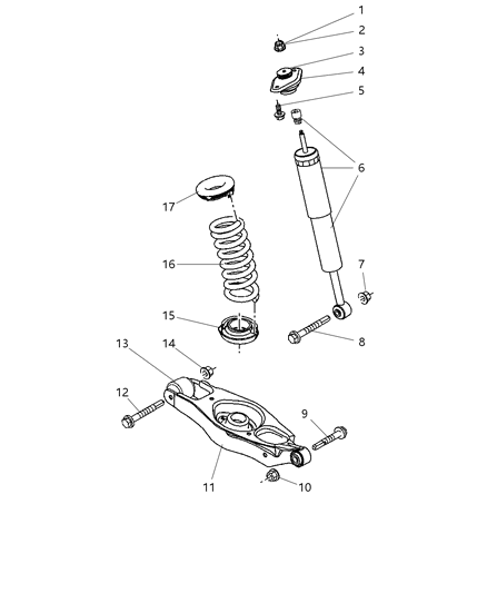 Spring Link Diagram for 4782598AB