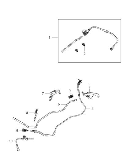 Tube Fuel Supply Diagram for 5146432AC