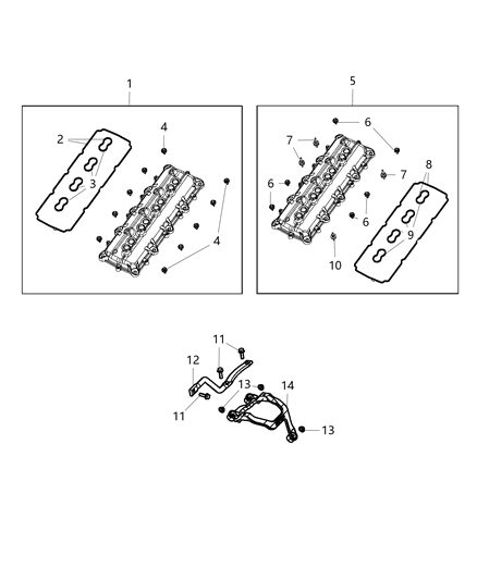 1993 Dodge Ramcharger Bracket Mounting Mgu Support Bridge Diagram for 68304039AC