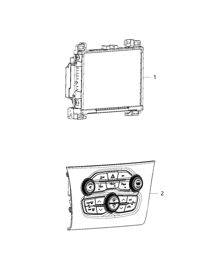 2006 Dodge Ram 2500 Radio Multi Media Diagram for 68271064AD