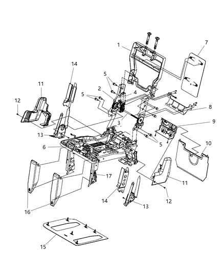 Shield Recliner Diagram for 1LA161S3AA