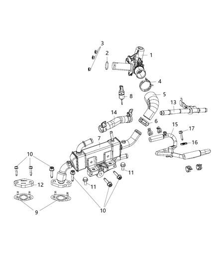 Clamp Hose Diagram for 6511759AA