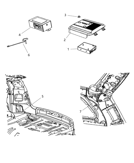 2008 Chrysler Pacifica Cover Radio Diagram for 56040997AA