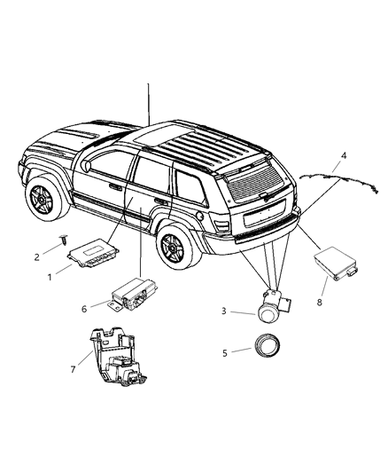 Wiring Rear Fascia Diagram for 68078325AC