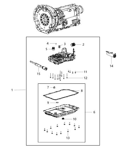 Valve Body Diagram for 68408601AG