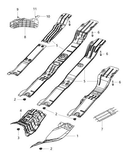 Shield Exhaust Extension Pipe Diagram for 55372617AA