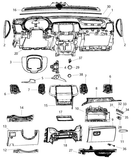 Sensor Ambient Temperature Diagram for 5149265AB