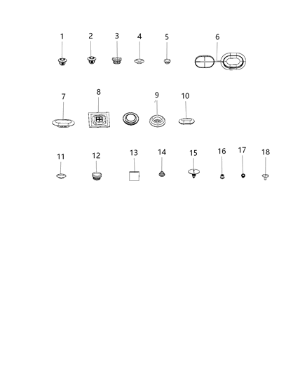 1992 Dodge Shadow Plug Access Hole Square Access Plug Diagram for 68073525AA
